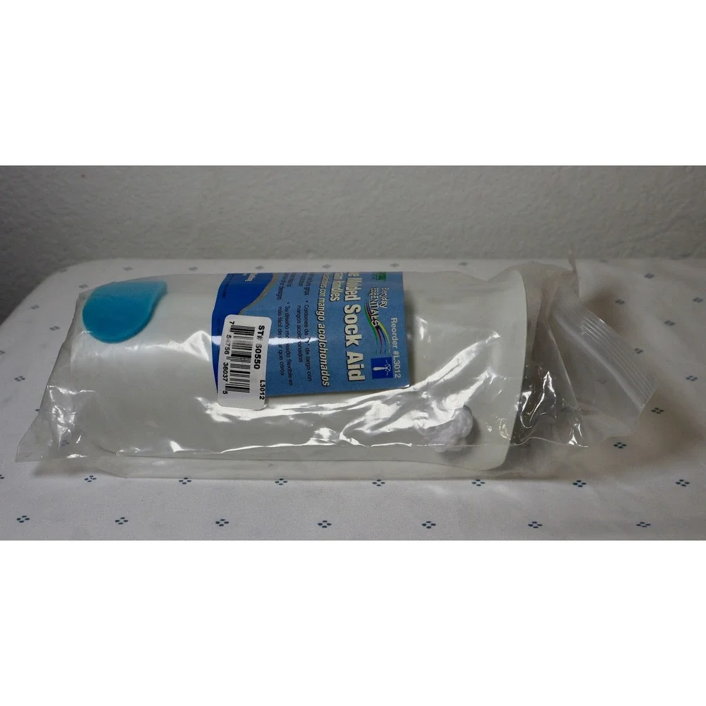 Essential Medical SOCK AID Deluxe Molded with Foam‎ HANDLES Easy Application